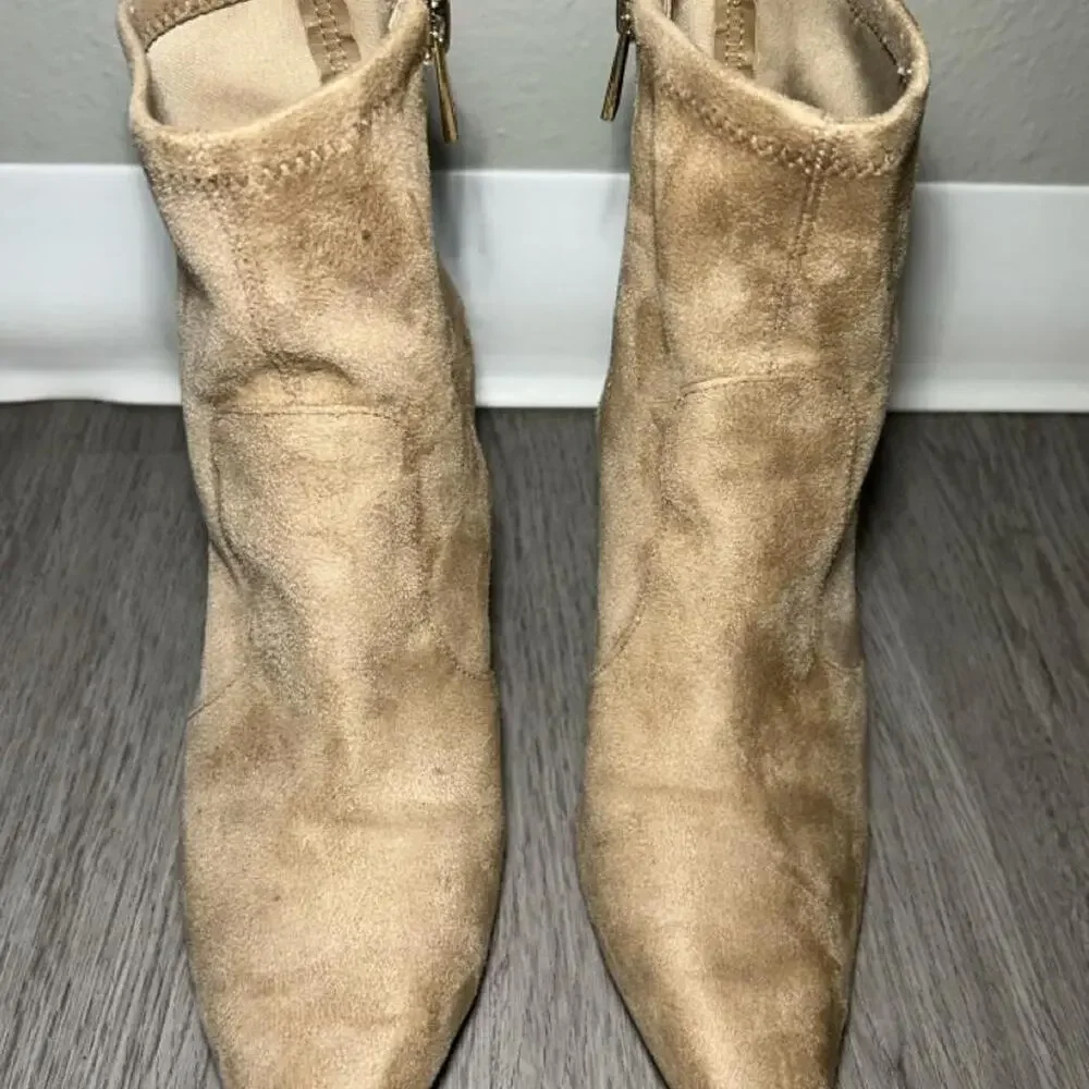 Jessica Simpson tan suede